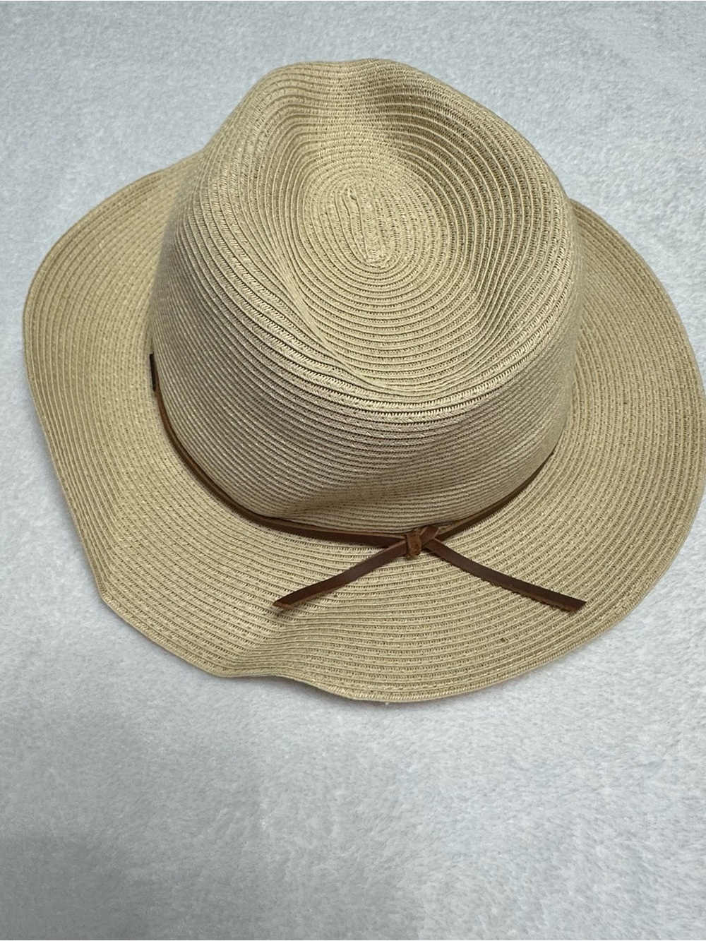 Brixton Straw Hat “Wesley” packable fedora in Natural color Size Small NWT